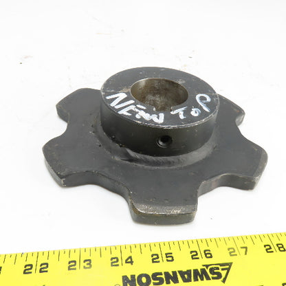Martin 4000B6 8" OD 6-Tooth Roller Chain Sprocket 1-15/16" Bore