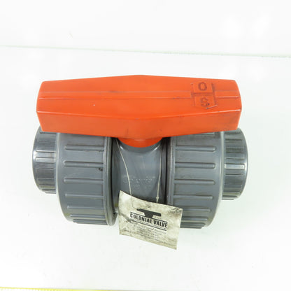 Colonial Valve 2" PVC Ball Valve 235PSI Non-Shock