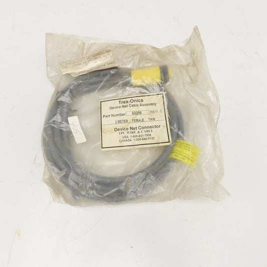 Trex-Onics 60206 Device Net Cable Assembly 2M Female