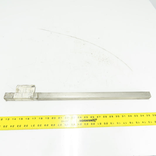 1" x 1" x 24" OAL 304/304L Stainless Flat Bar Stock
