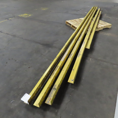 4" x 4" x 1/4" Mild Steel 90° Solid Angle (Painted Yellow) 89.5' 5 Pieces