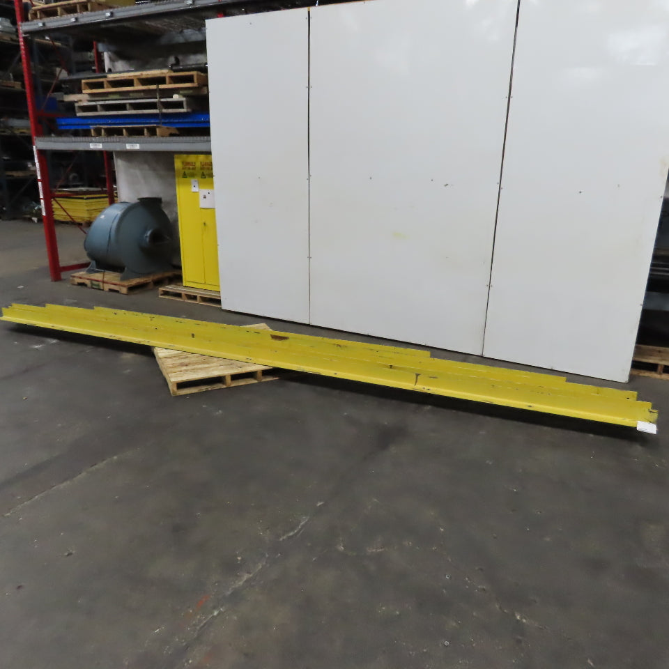 4" x 4" x 1/4" Mild Steel 90° Solid Angle (Painted Yellow) 89.5' 5 Pieces