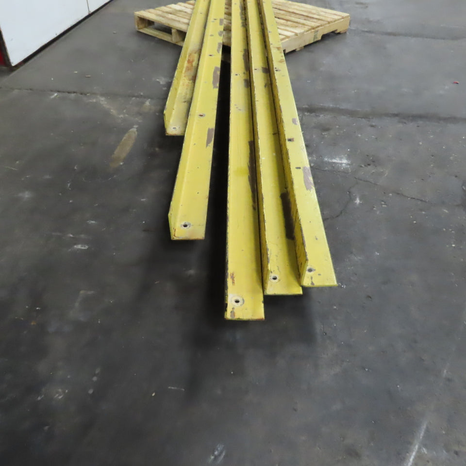 4" x 4" x 1/4" Mild Steel 90° Solid Angle (Painted Yellow) 89.5' 5 Pieces