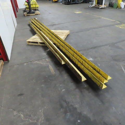 4" x 4" x 1/4" Mild Steel 90° Solid Angle (Painted Yellow) 89.5' 5 Pieces