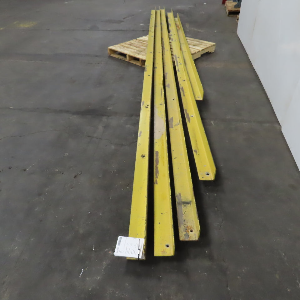 4" x 4" x 1/4" Mild Steel 90° Solid Angle (Painted Yellow) 89.5' 5 Pieces