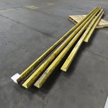 4" x 4" x 1/4" Mild Steel 90° Solid Angle (Painted Yellow) 89.5' 5 Pieces