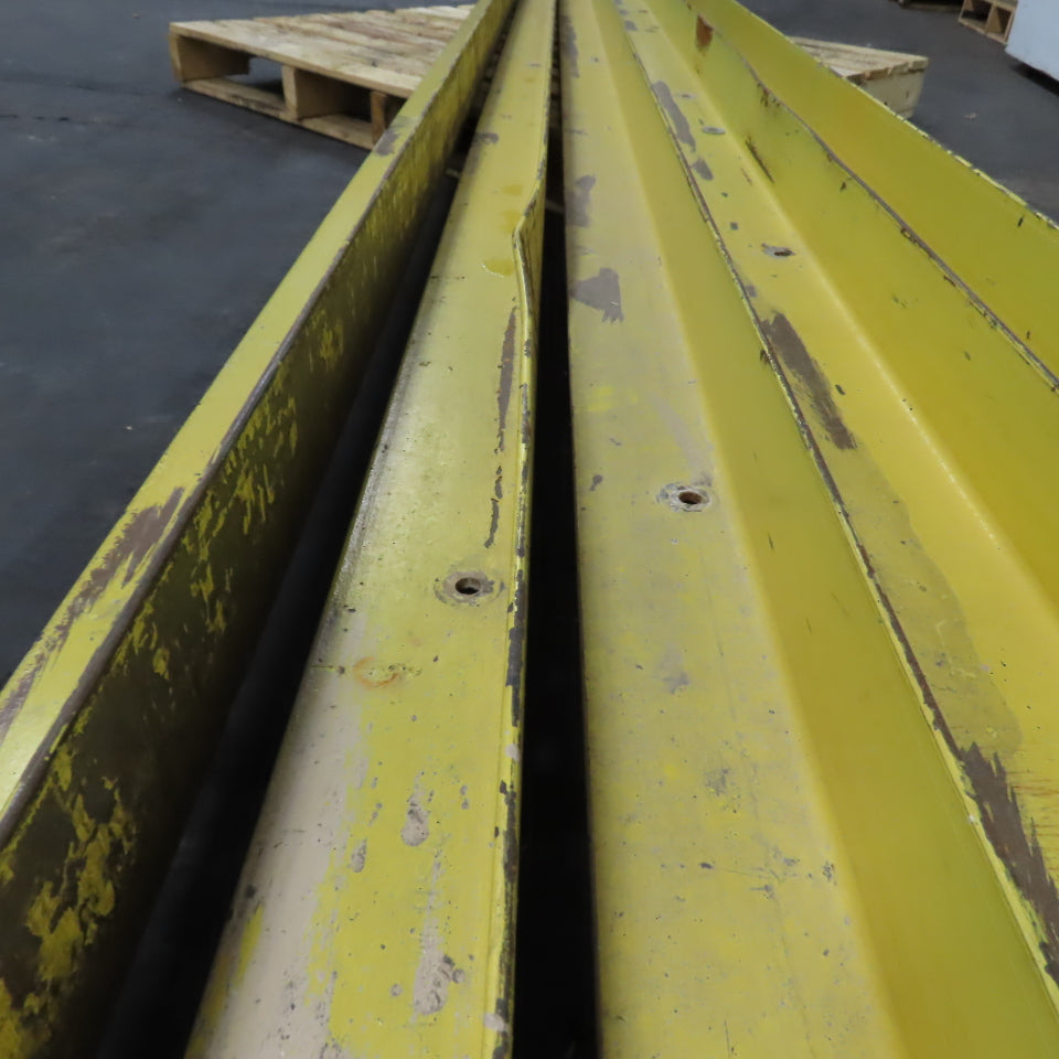 4" x 4" x 1/4" Mild Steel 90° Solid Angle (Painted Yellow) 89.5' 5 Pieces