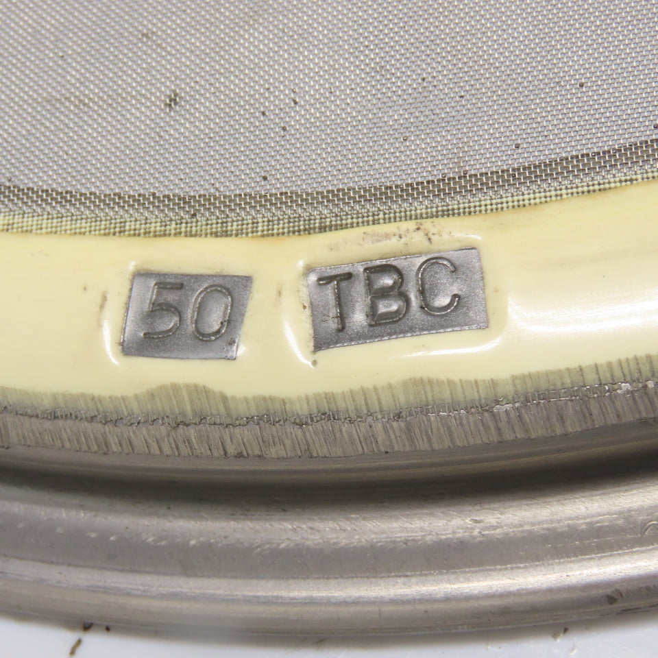 50 TBC 17" OD Fine Mesh Shifting Screen Sieve Stainless Steel 14" ID