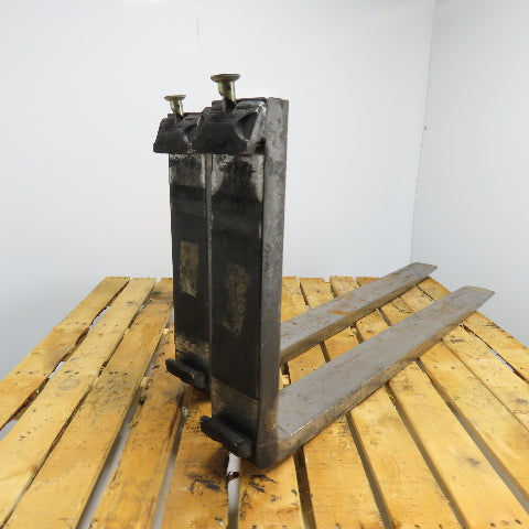 Kenhar K2100U 42" x 4" Class II 16" Carriage Pin Lock Forklift Fork Lot Of 2