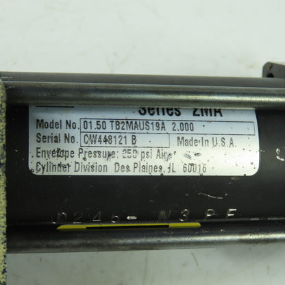 Parker 01.50 TB2MA3US19A Double Acting Pneumatic Air Cylinder 1.5" Bore 2"Stroke