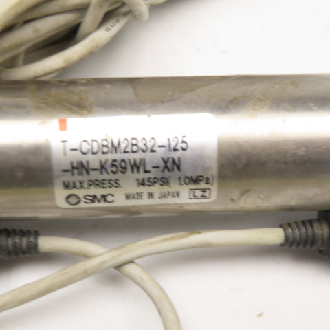 SMC T-CDBM2B32-125 32mm Bore 125mm Stroke End Lock Air Cylinder