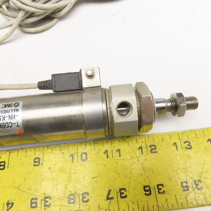 SMC T-CDBM2B32-125 32mm Bore 125mm Stroke End Lock Air Cylinder