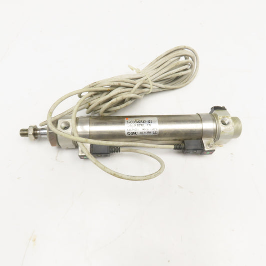 SMC T-CDBM2B32-125 32mm Bore 125mm Stroke End Lock Air Cylinder