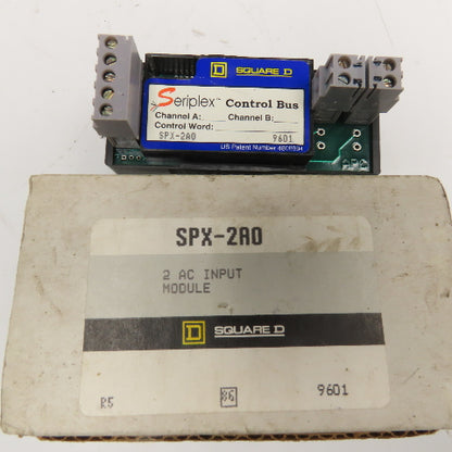 Square D SPX-2A0 Seriplex 2 Channel Control Bus Discrete Input Module