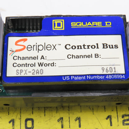 Square D SPX-2A0 Seriplex 2 Channel Control Bus Discrete Input Module