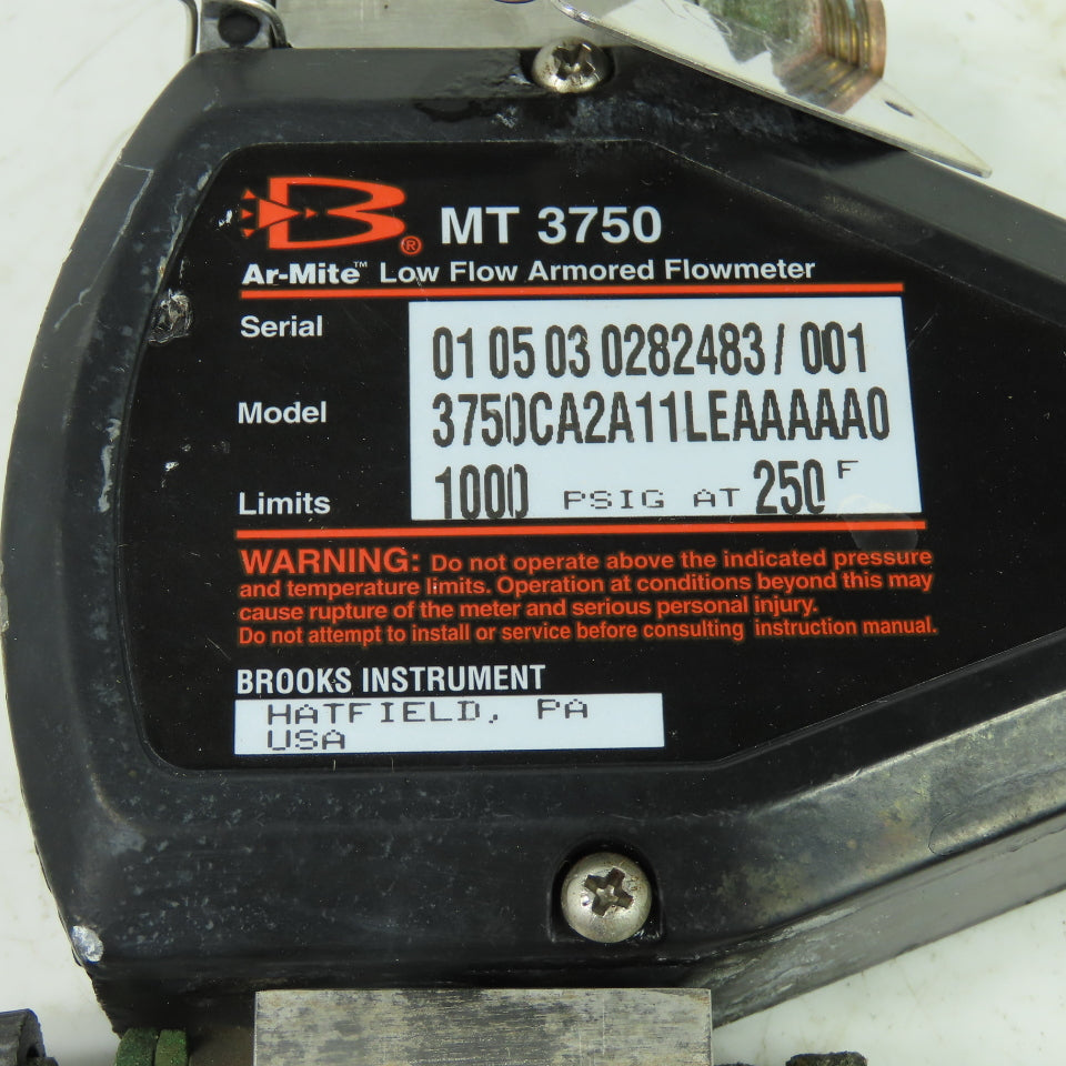 Brooks 3750CA2A11LEAAAAA0 Ar-Mite Low Flow Armored Flowmeter