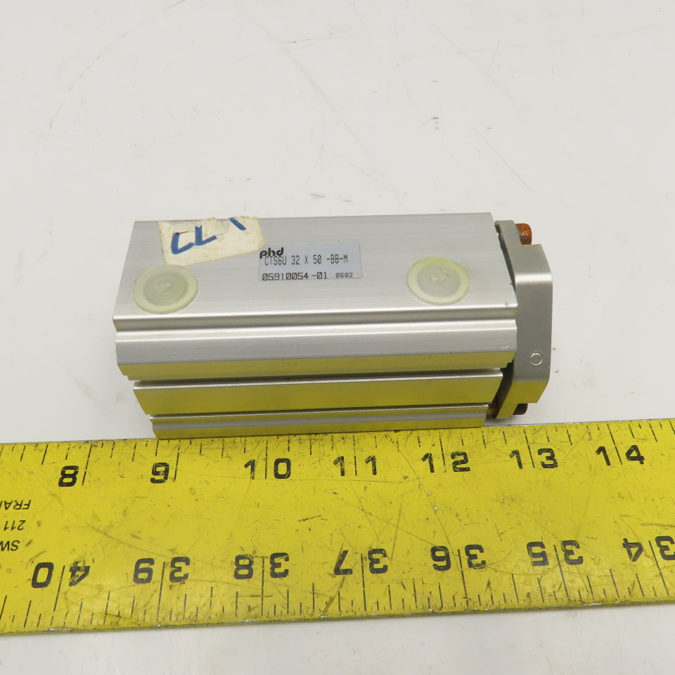 PHD CTS6U 32x50-BB-M 32mm Bore 50mm Stroke Double Acting Guided Air Cylinder