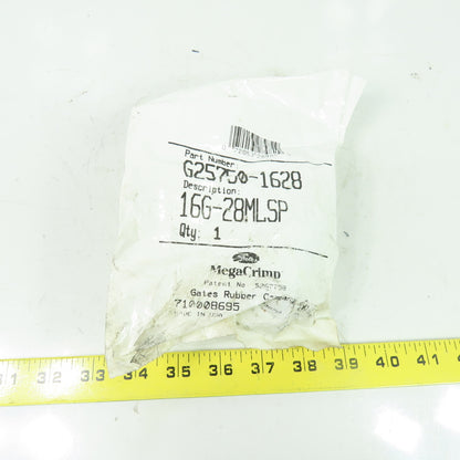 Gates G25750-1628 16G-28MLSP MegaCrimp Hydraulic Hose Fitting