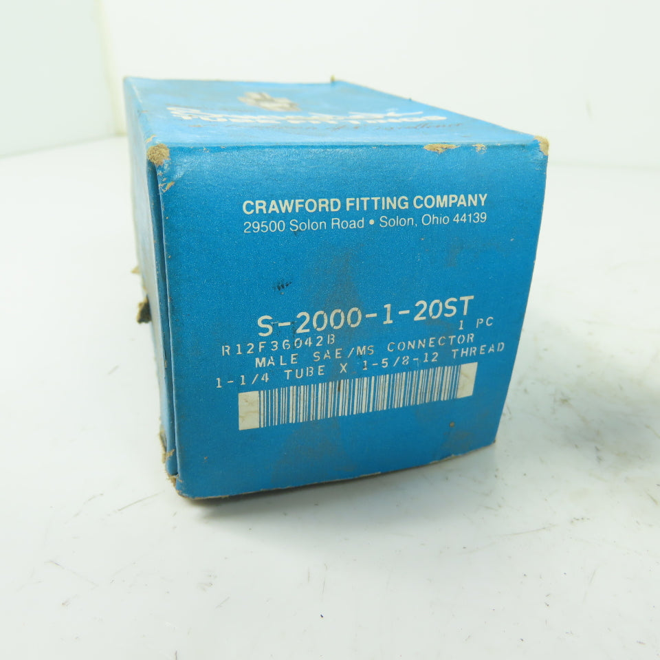 Swagelok S-2000-1-20ST Tube Fitting Male Connector 1-1/4"Tube x 1-5/8"-12 Thread