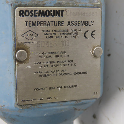 Rosemount 00644-1050-2001 Series 183 Temperature assembly 9" Probe