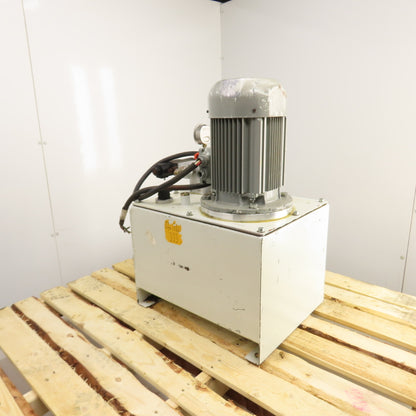 Austria S048508 3.0kW 10.3 Gallon Hydraulic Power Unit 480V 6.5A 1715RPM Tested
