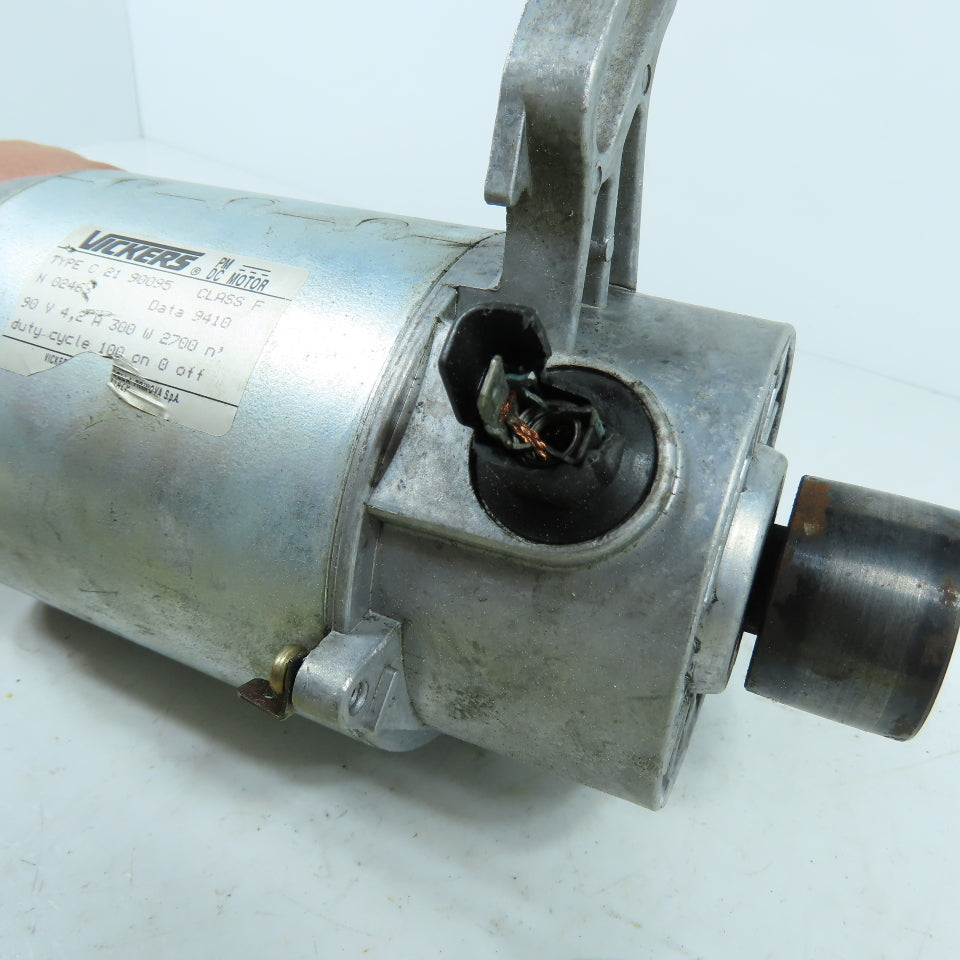 Vickers C 21 90095 90VDC Electric Motor 4.2A 300W 2700RPM (Broken Connector)