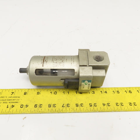 TPC Pneumatics TAF4000 3/8" NPT Inline Compressed Air Filter Manual Drain