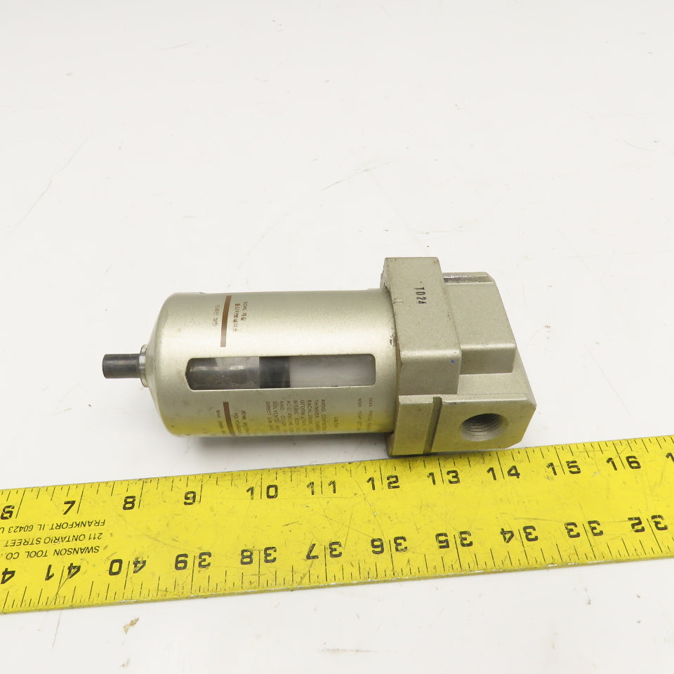 TPC Pneumatics TAF4000 3/8" NPT Inline Compressed Air Filter Manual Drain