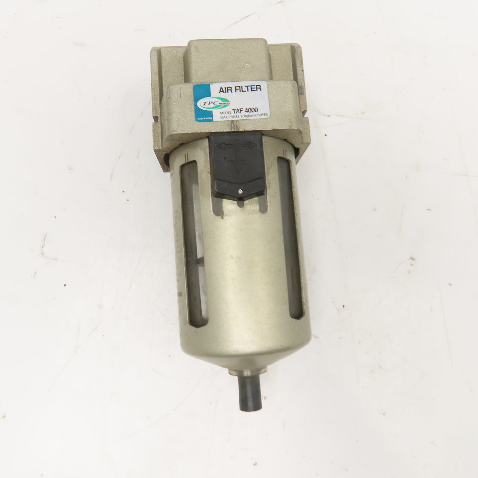 TPC Pneumatics TAF4000 3/8" NPT Inline Compressed Air Filter Manual Drain