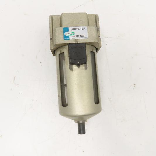 TPC Pneumatics TAF4000 3/8" NPT Inline Compressed Air Filter Manual Drain
