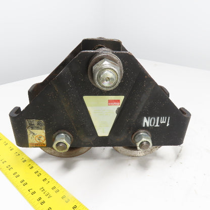 Dayton 3MB57 1 Ton Push/Pull Ball Bearing Hoist Trolley 4" - 8" Flange