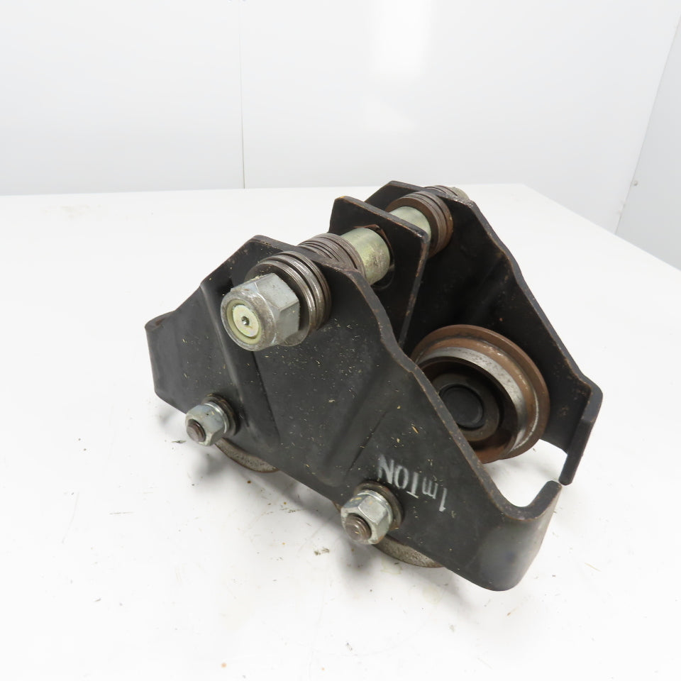 Dayton 3MB57 1 Ton Push/Pull Ball Bearing Hoist Trolley 4" - 8" Flange