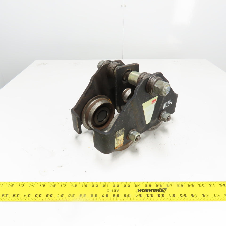 Dayton 3MB57 1 Ton Push/Pull Ball Bearing Hoist Trolley 4" - 8" Flange