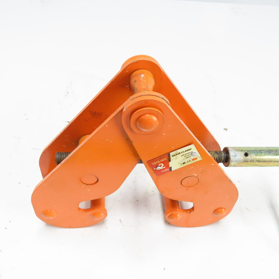 Toyo-Intl 2 Ton Beam Clamp 75-220mm Jaw Opening