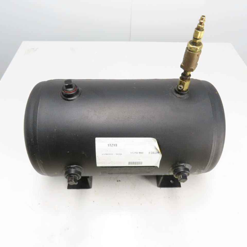 Speedaire 1TZY8 6 Gallon Horizontal Air Tank 175PSI Max