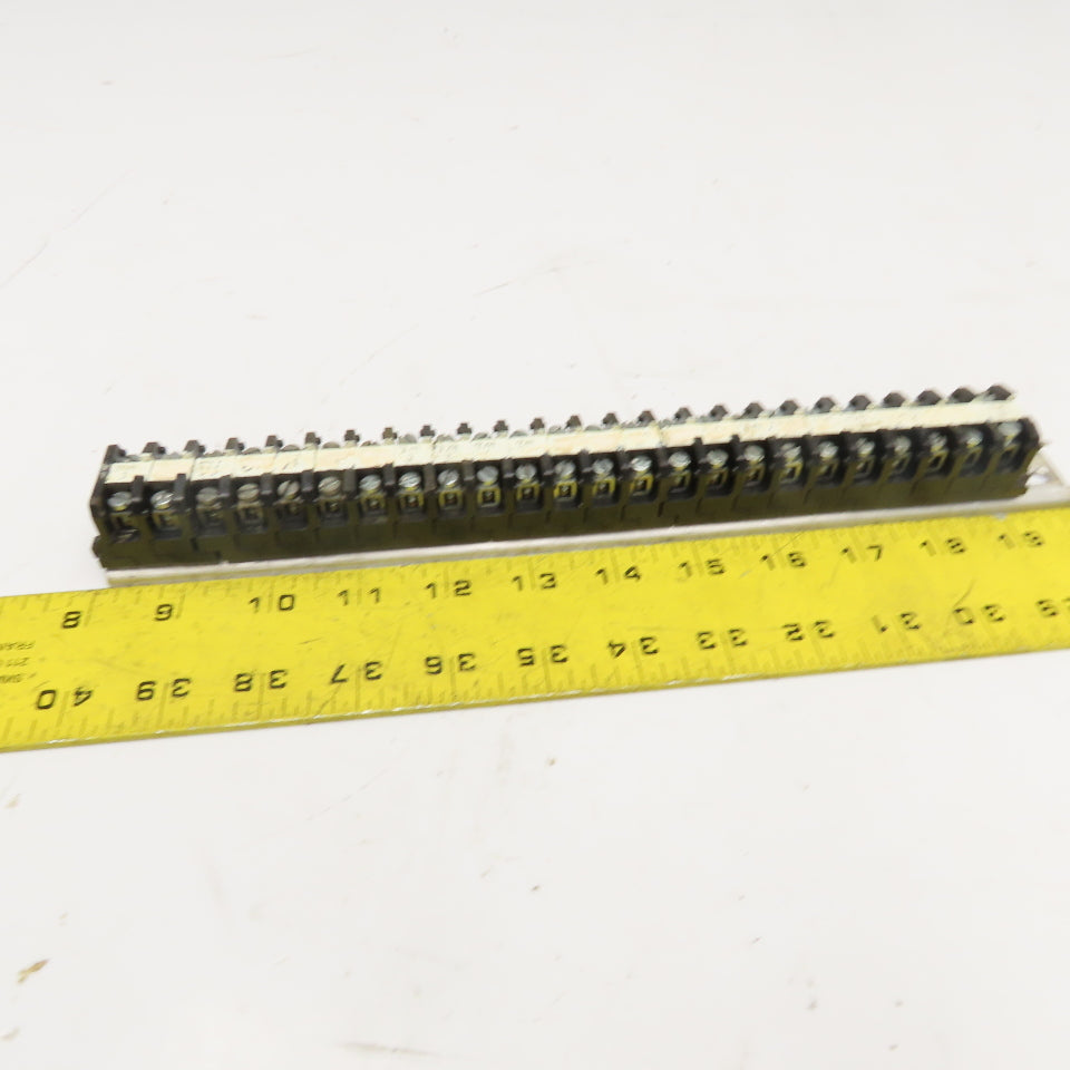 Buchanan DIN Mount Electrical Terminal Connector Lot Of 24