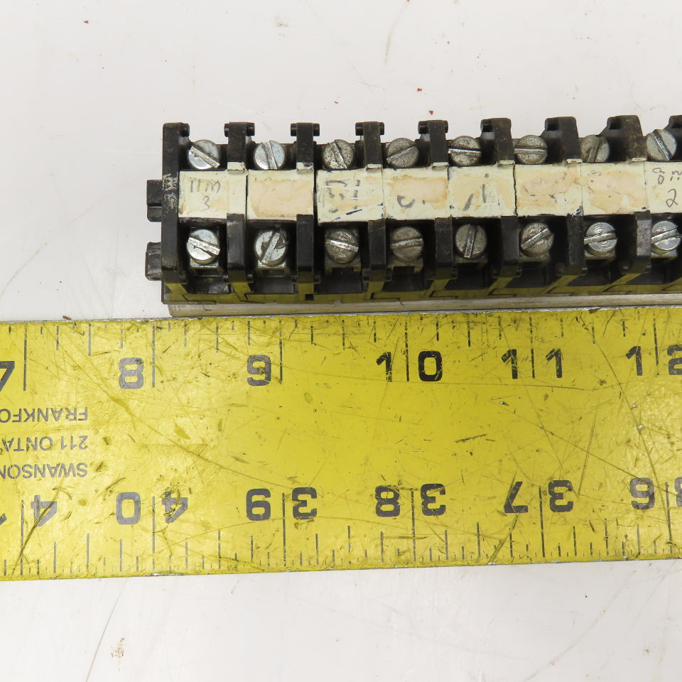 Buchanan DIN Mount Electrical Terminal Connector Lot Of 24