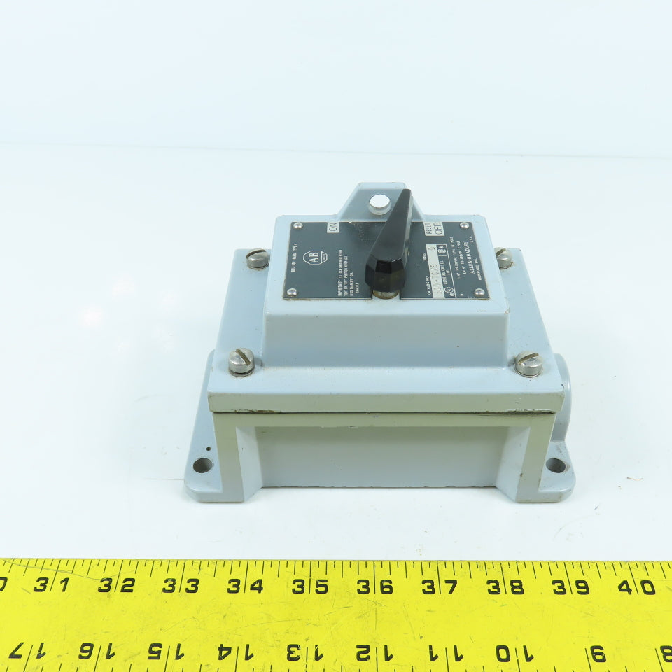Allen Bradley 600-TCX5 Ser D Manual Motor Starter Switch 1HP 1PH 115-230V Nema 4