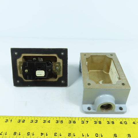 Allen Bradley 600-TCX5 Ser D Manual Motor Starter Switch 1HP 1PH 115-230V Nema 4