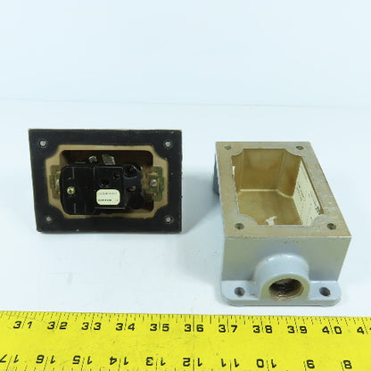 Allen Bradley 600-TCX5 Ser D Manual Motor Starter Switch 1HP 1PH 115-230V Nema 4