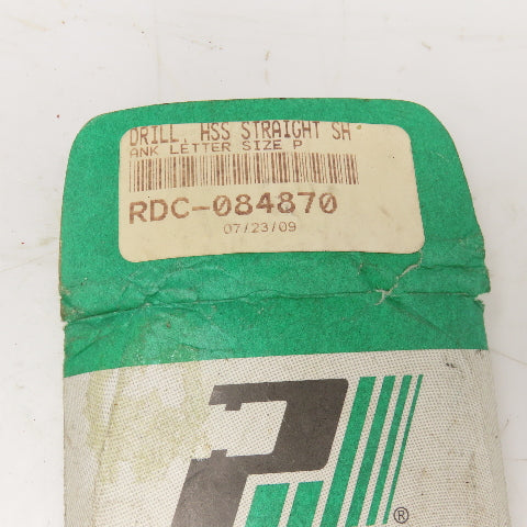 Precision Twist Drill Size P Jobber Length HSS Twist Drill Bit Lot Of 10