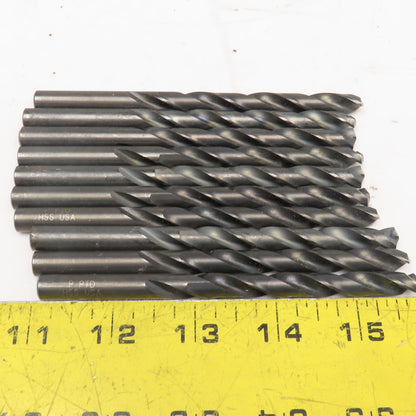 Precision Twist Drill Size P Jobber Length HSS Twist Drill Bit Lot Of 10