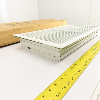 Hart & Cooley 12" x 24" Wall Return Air Grille White Steel