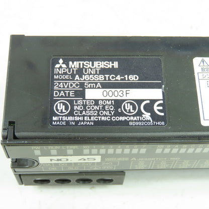 Mitsubishi AJ65SBTC4-16D Input Module Unit 24VDC 5mA