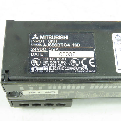 Mitsubishi AJ65SBTC4-16D Input Module Unit 24VDC 5mA