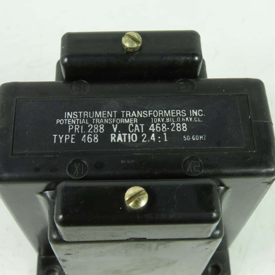 Instrumental Transformers 468-288 2.4:1 Ratio Potential Transformer Pri: 288V