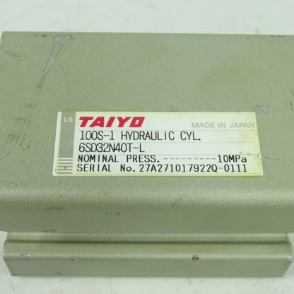100S-1 6SD32N40T-L Double Acting Hydraulic Cylinder 1.5" Bore