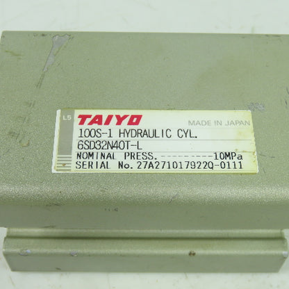 100S-1 6SD32N40T-L Double Acting Hydraulic Cylinder 1.5" Bore