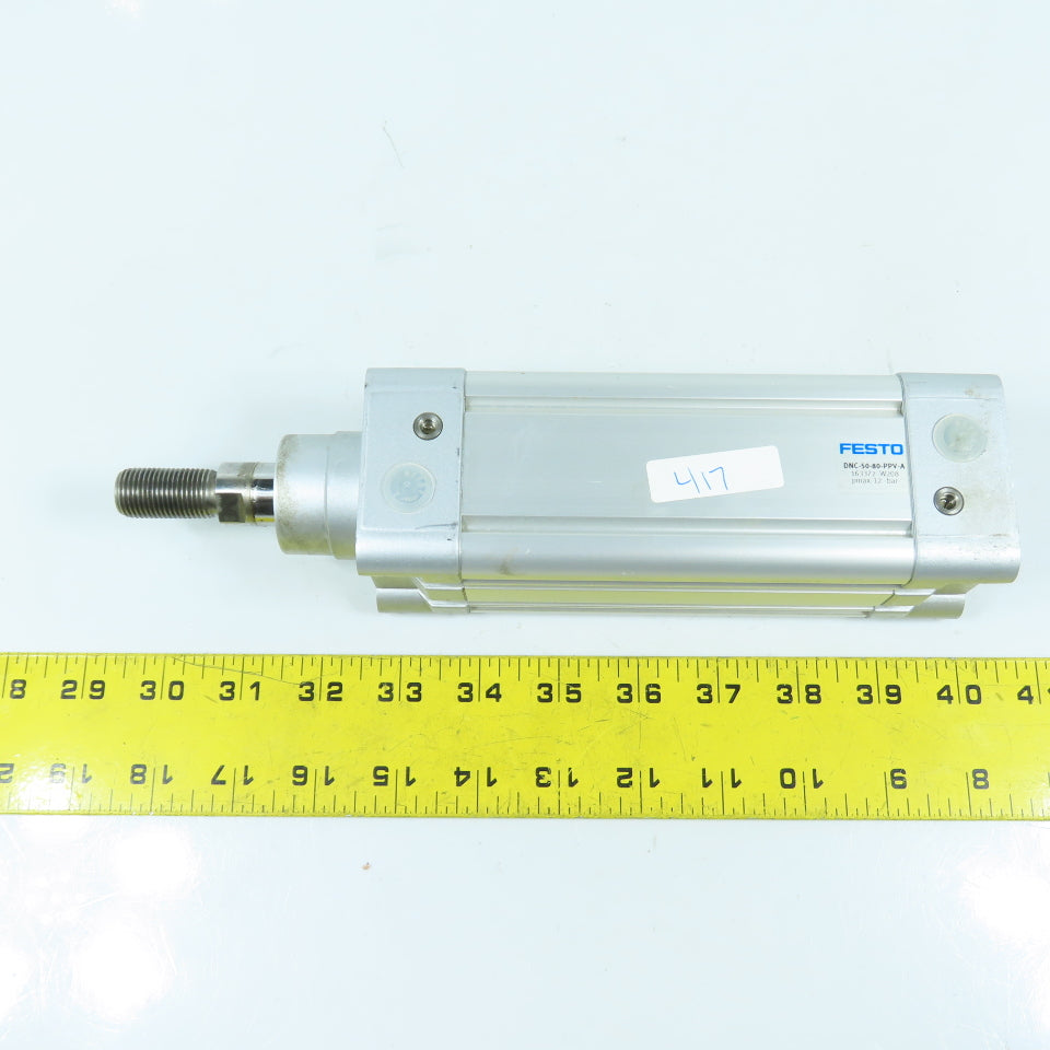 Festo DNC-50-80-PPV-A Double Acting Air Cylinder 50mm Bore 80mm Stroke 20mm Rod