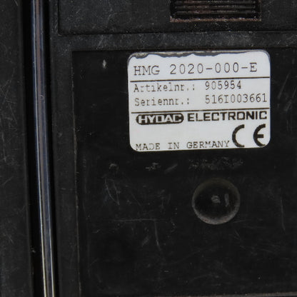 Hydac HMG 2020-000-E 905954 Portable Data Recorder Controller